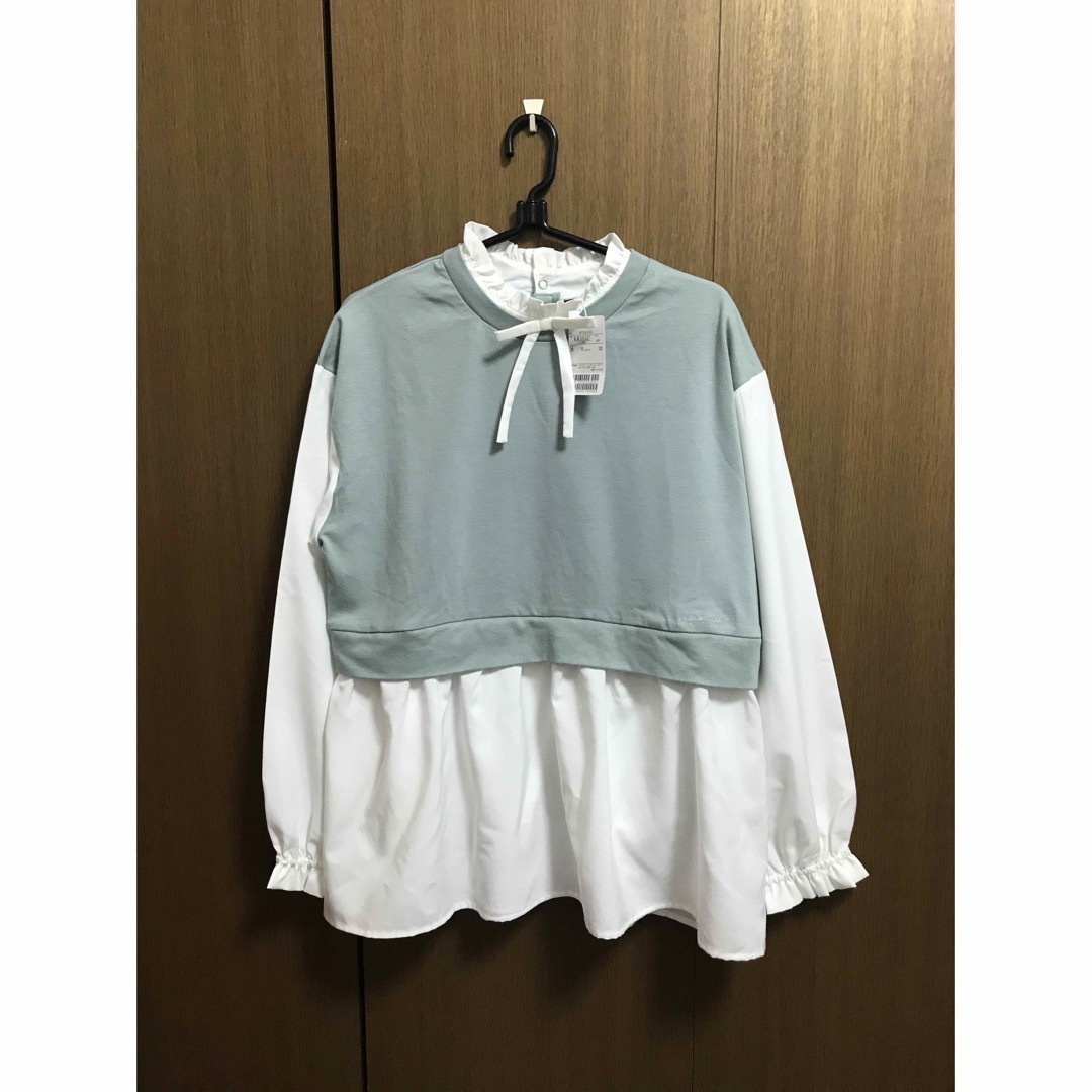 pom ponette(ポンポネット)のポンポネット  LL165  重ね着風トップス　チュニック　新品 キッズ/ベビー/マタニティのキッズ服女の子用(90cm~)(その他)の商品写真