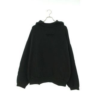 フォグ  ESSENTIALS Hoodie  Jet Black フロントロゴプルオーバーパーカー メンズ L