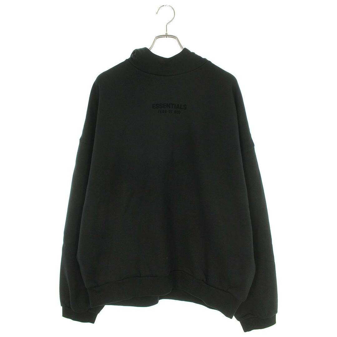 フォグ  ESSENTIALS Hoodie  Jet Black フロントロゴプルオーバーパーカー メンズ L