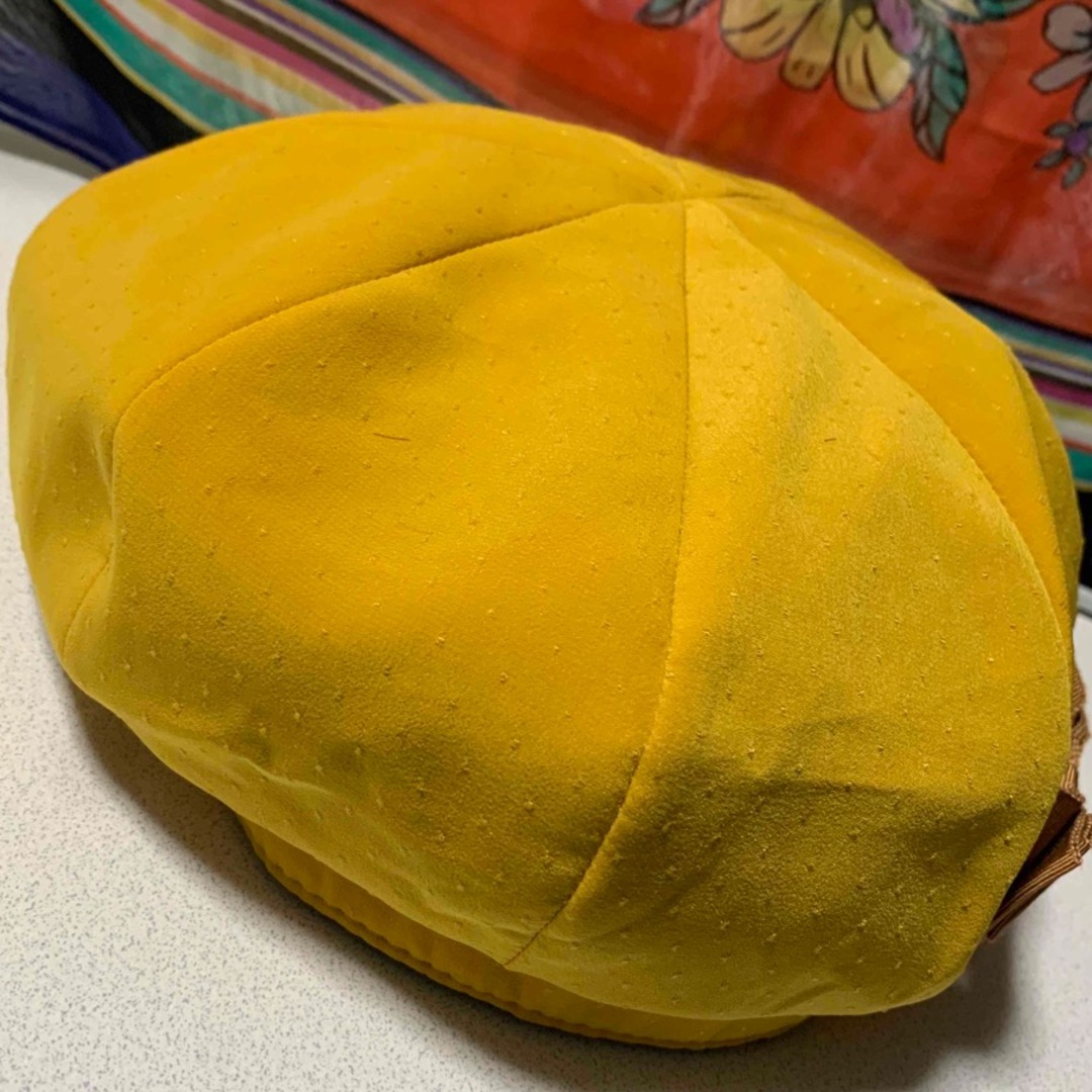 SNIDEL(スナイデル)のスナイデル snidel ベレー帽 リボン付き マスタード イエロー レディースの帽子(ハンチング/ベレー帽)の商品写真