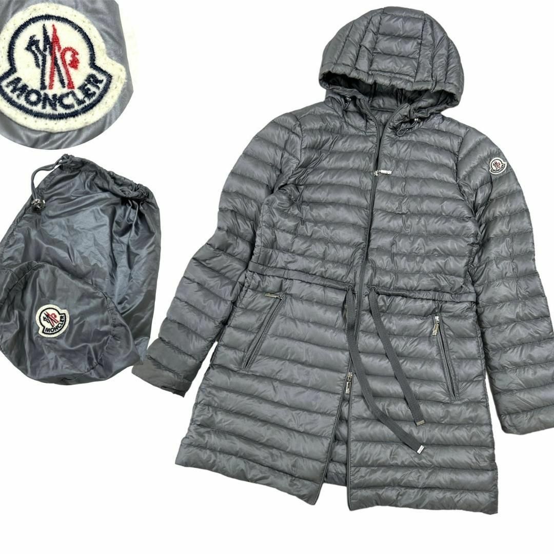 MONCLER ライトダウンコート AURE オウル保存袋付きジャケット/アウター