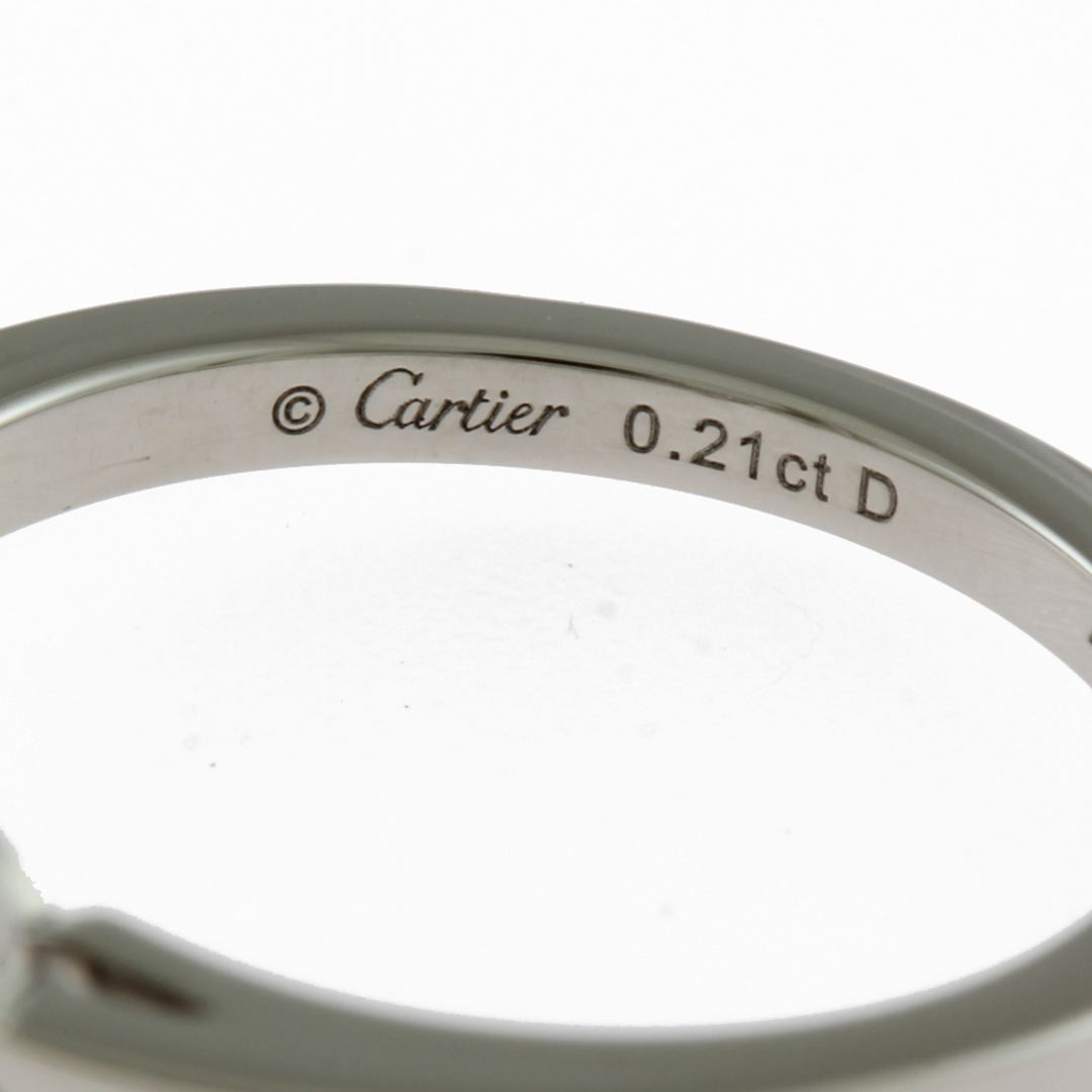 カルティエ バレリーナ ソリテール リング 指輪 6.5号 Pt950プラチナ ダイヤモンド レディース CARTIER