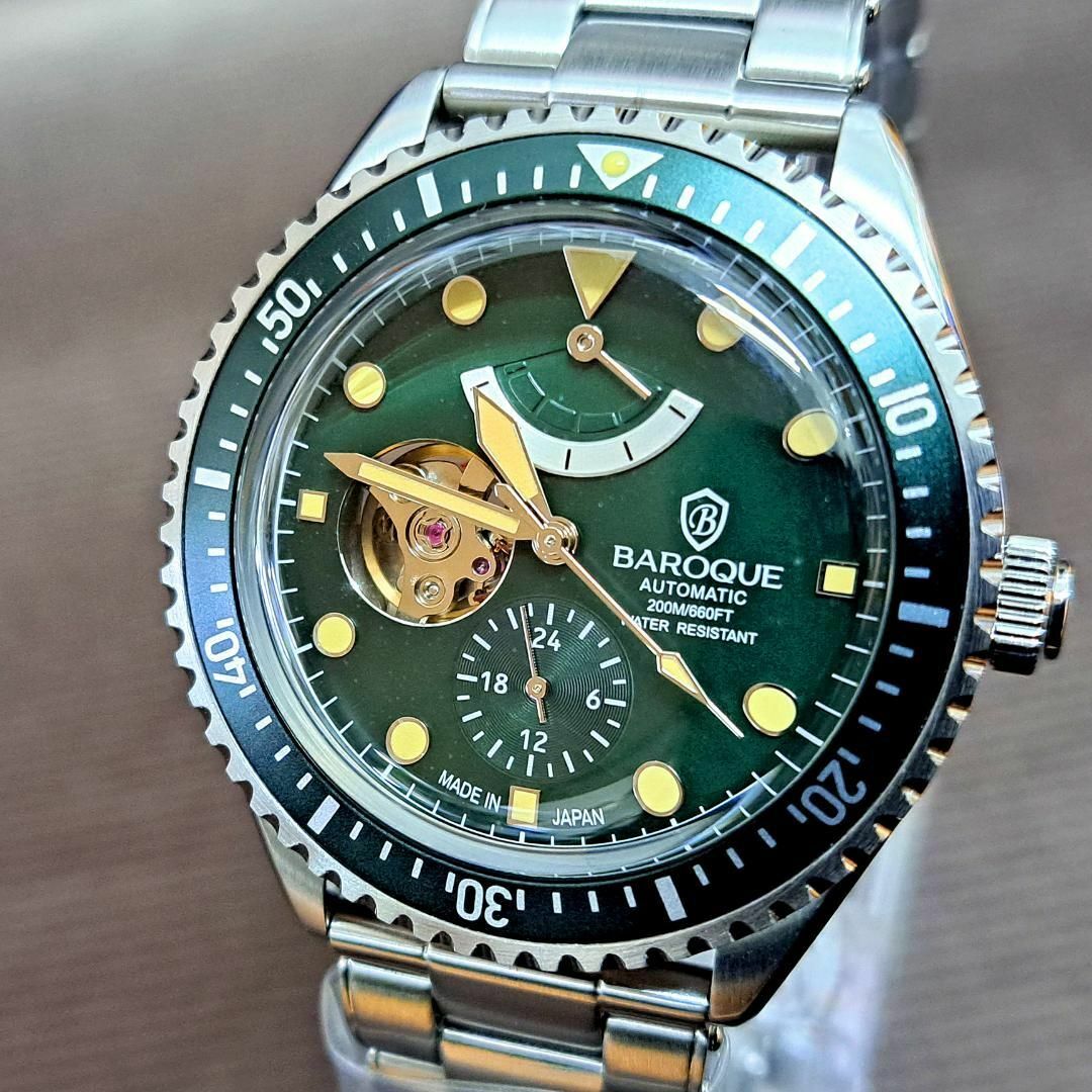 【新品】BAROQUE バロック 大人気自動巻き BA3006S-19M 保証付腕時計(アナログ)