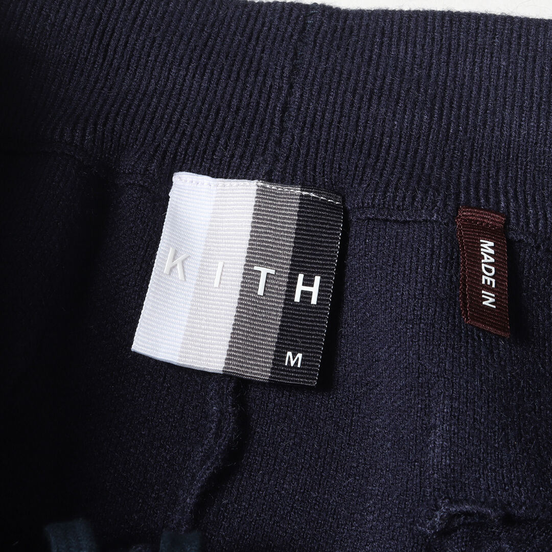 KITH NYC キス ニューヨークシティー パンツ サイズ:M 20AW ヘビーニット イージー パンツ Knit Bennett Pant  ネイビー 紺 ボトムス ズボン 【メンズ】【中古】【美品】