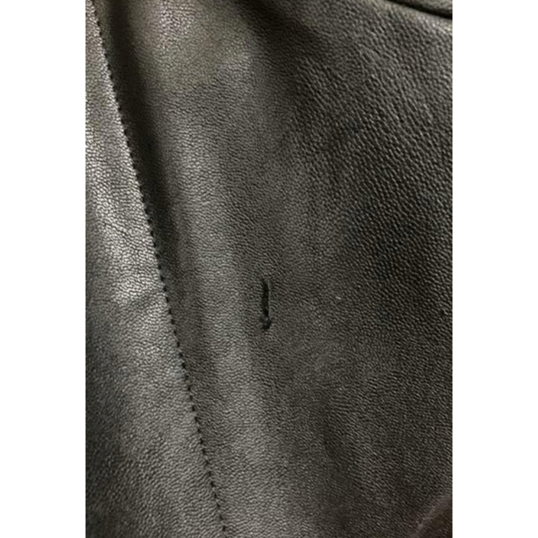 OVER SLEEVE FAKE LEATHER JACKET