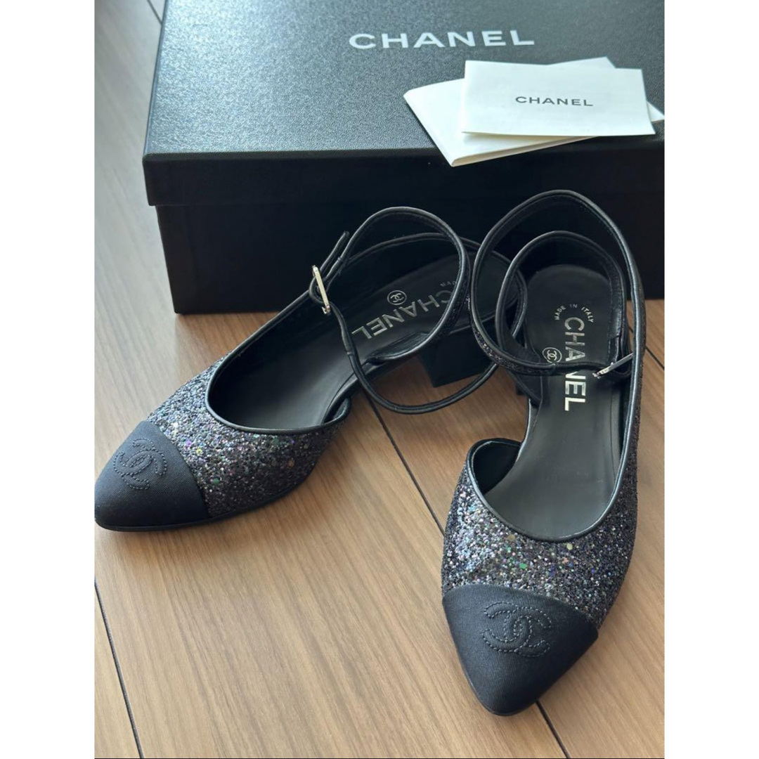 CHANEL グリッターラメパンプス 3636定価