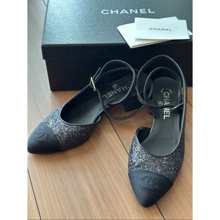 シャネル(CHANEL)のCHANEL グリッターラメパンプス 36(ハイヒール/パンプス)