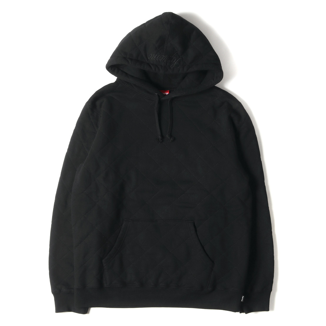 Supreme シュプリーム パーカー サイズ:M 18AW キルティング スウェット パーカー Quilted Hooded Sweatshirt  ブラック 黒 トップス フーデッド スウェットシャツ フーディー【メンズ】【中古】【美品】 | フリマアプリ ラクマ