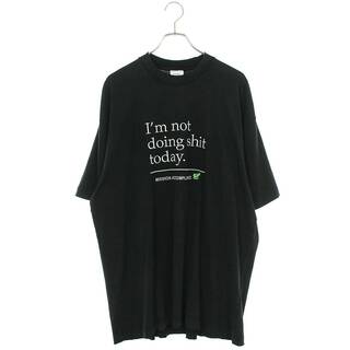 ヴェトモン  23SS  NOT DOING SHIT TODAY T-SHIRT UE63TR320B ダメージ加工グラフィックTシャツ メンズ XS