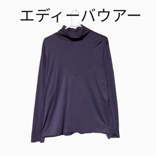 エディーバウアー　古着　ロンT 長袖　タートルネック　無地(Tシャツ(長袖/七分))