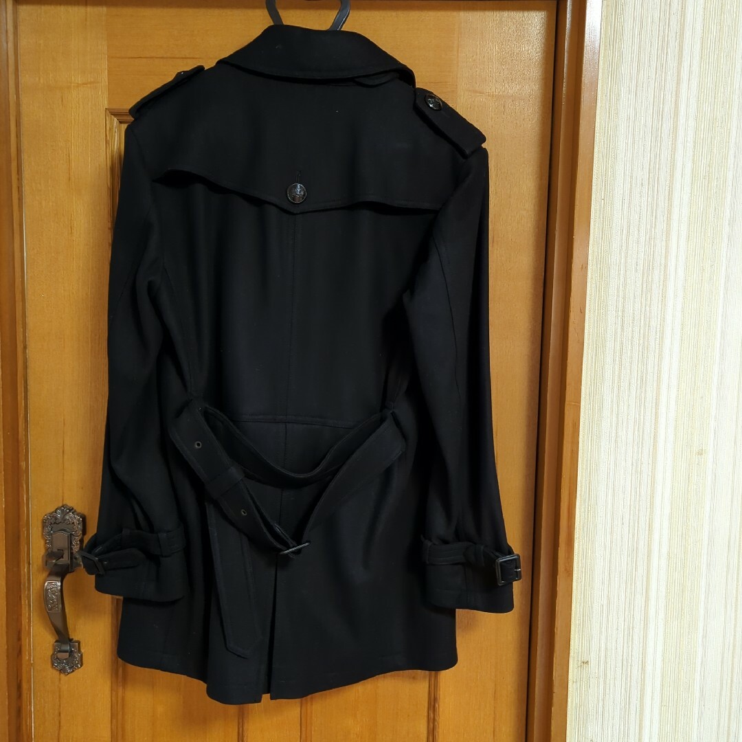BURBERRY BLACK LABEL(バーバリーブラックレーベル)のBURBERRY BLACK LABEL ナポレオンコート カシミヤ L 極美品 メンズのジャケット/アウター(トレンチコート)の商品写真