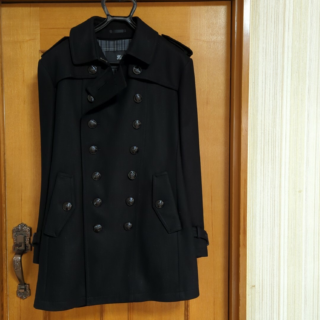 BURBERRY BLACK LABEL(バーバリーブラックレーベル)のBURBERRY BLACK LABEL ナポレオンコート カシミヤ L 極美品 メンズのジャケット/アウター(トレンチコート)の商品写真