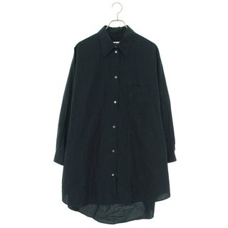 エムエムシックス(MM6)のエムエムシックス  21AW  S52CT0570 ロゴ刺繍シャツワンピース レディース S(ロングワンピース/マキシワンピース)