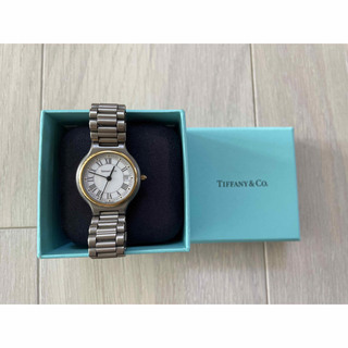 ティファニー(Tiffany & Co.)のティファニー　TIFFANY&Coホワイトローマン　チタン　レディース時計(腕時計)