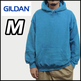 ギルタン(GILDAN)の新品 ギルダン 8oz プルオーバーパーカー 裏起毛 アンティークサファイア M(パーカー)