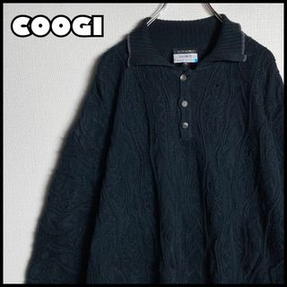 クージー(COOGI)の【美品】クージー　COOGI　立体編み込み3Dニット　セーター　希少ブラック(ニット/セーター)