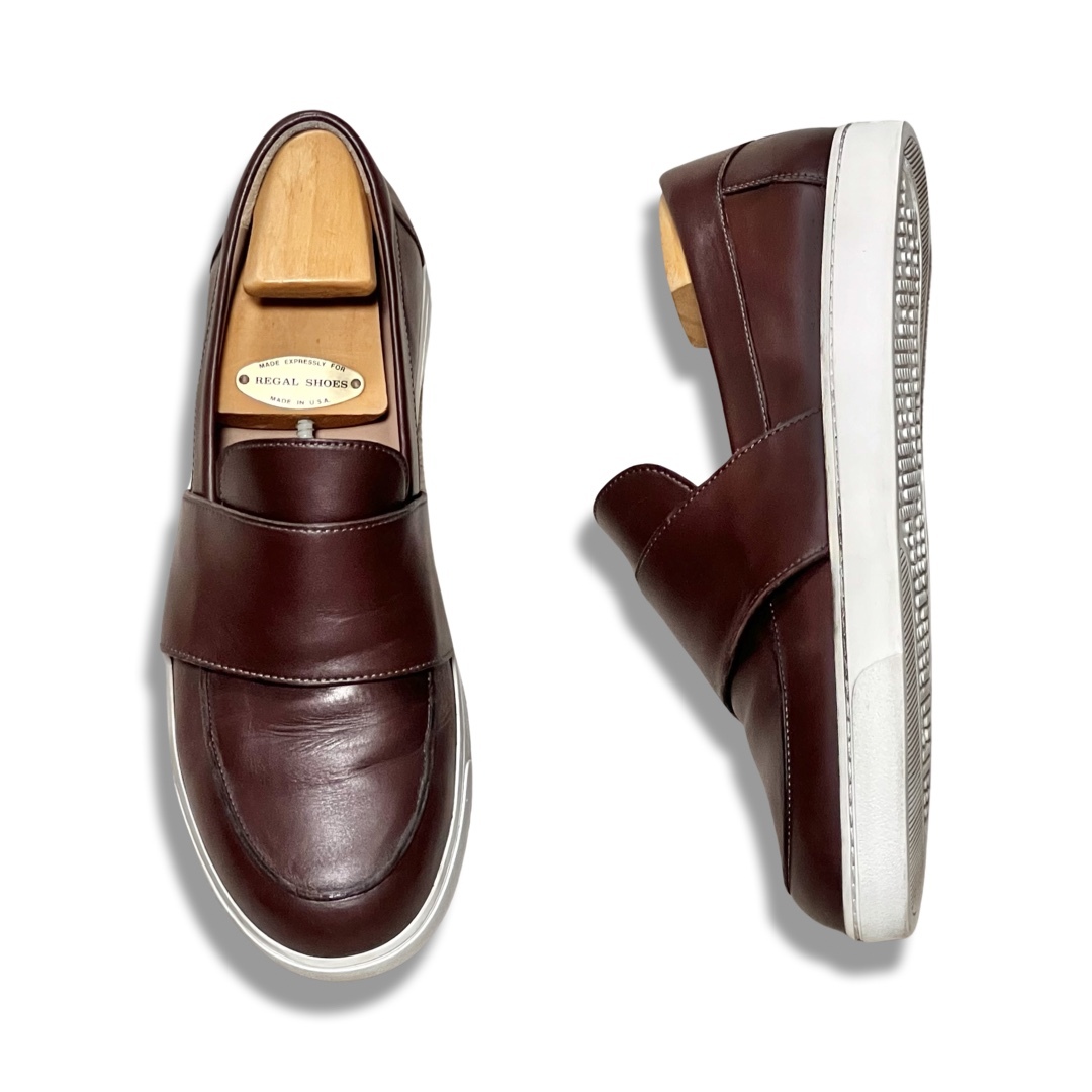 Gianvito Rossi ジャンヴィト ロッシ レザー スリッポン ブラウン size 40 メンズ 靴Design-デザイン-