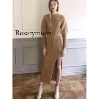 Back Cross Knit Dress / rosarymoon