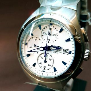 セイコー(SEIKO)の【新品】激レア品 ワイアード 15周年初代クロノリメイクモデル AGAV118(腕時計(アナログ))