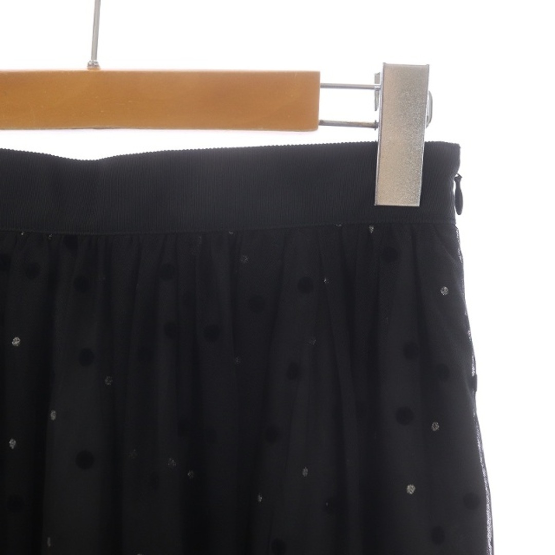 ANAYI(アナイ)のアナイ チュールドットプリントギャザースカート ミモレ レース ベロアドット S レディースのスカート(ロングスカート)の商品写真