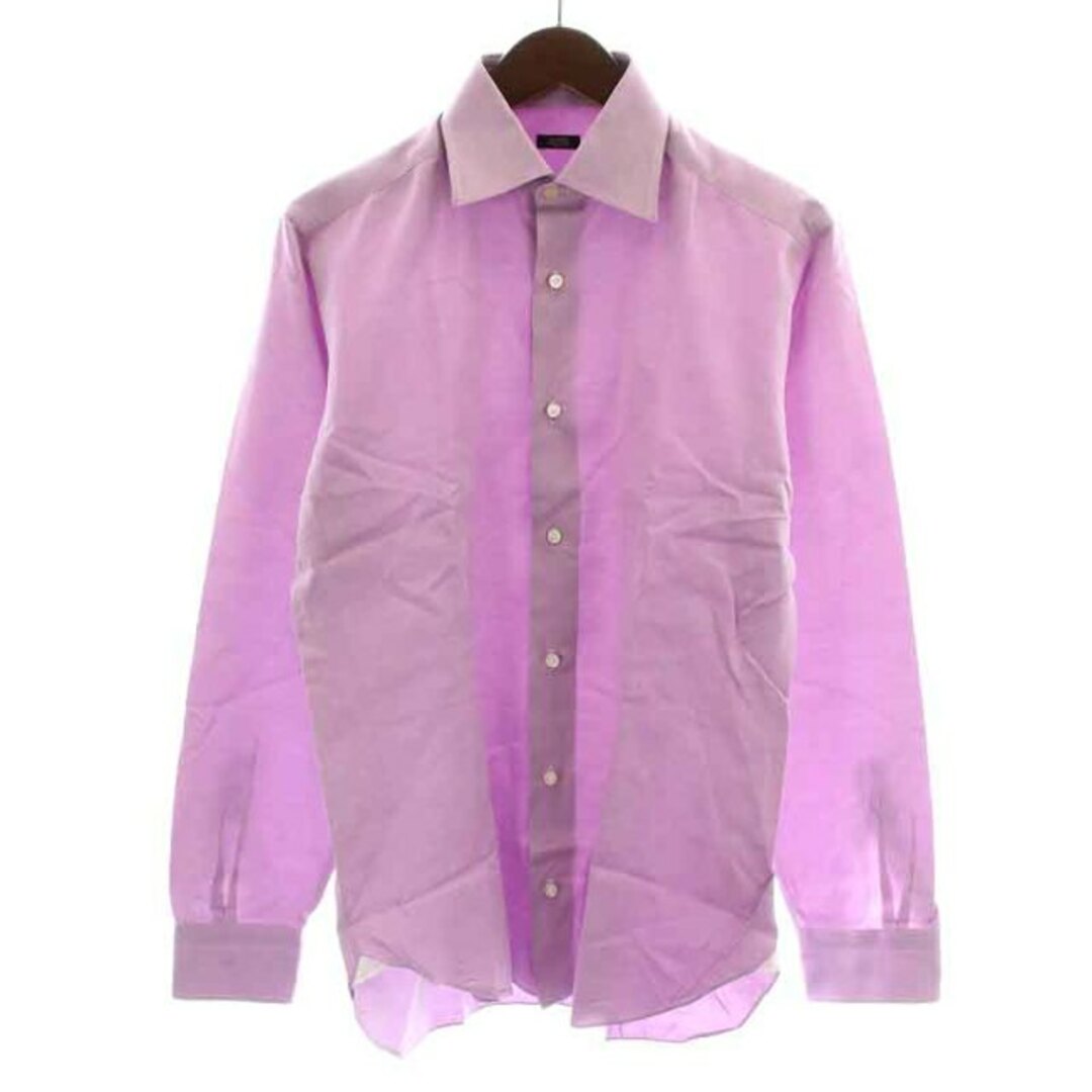 バルバ BARBA ワイシャツ ドレスシャツ 長袖 39/15.5 M 紫 | フリマアプリ ラクマ