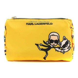 カールラガーフェルド(Karl Lagerfeld)のカールラガーフェルド LIMITED EDITION ポーチ 黄色 マルチカラー(ポーチ)