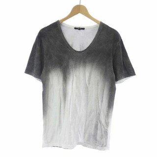 シェラック(SHELLAC)のシェラック SHELLAC Tシャツ カットソー 半袖 48 L グレー 白(Tシャツ/カットソー(半袖/袖なし))