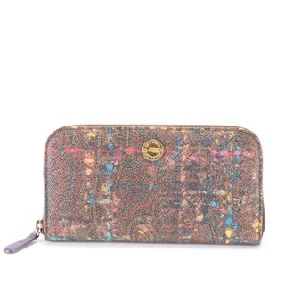 ETRO - 美品 エトロ ペイズリー 長財布 ロング ウォレット ラウンド