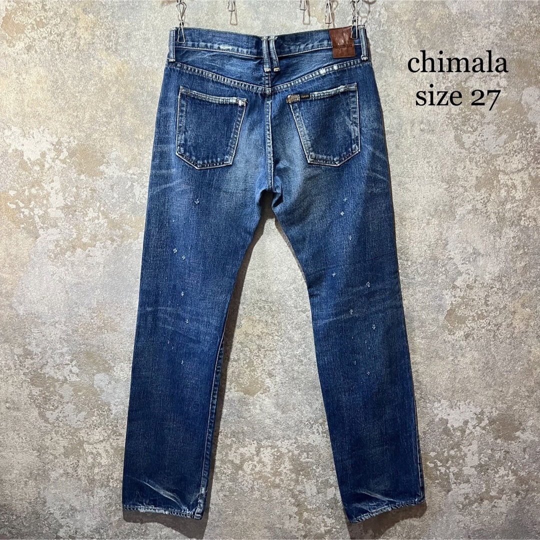 chimala チマラ ストレート デニム パンツ 27インチ
