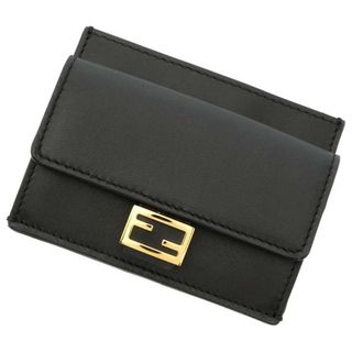 フェンディ(FENDI)のフェンディ カードケース バゲット ナッパレザー 8M0423 FENDI コインケース 黒(パスケース/IDカードホルダー)