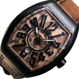 フランクミュラー(FRANCK MULLER)の　フランク・ミュラー FRANCK MULLER ヴァンガード　カモフラージュ V45SCDT TT NR MC SB CAMO カモフラージュ チタン メンズ 腕時計(その他)