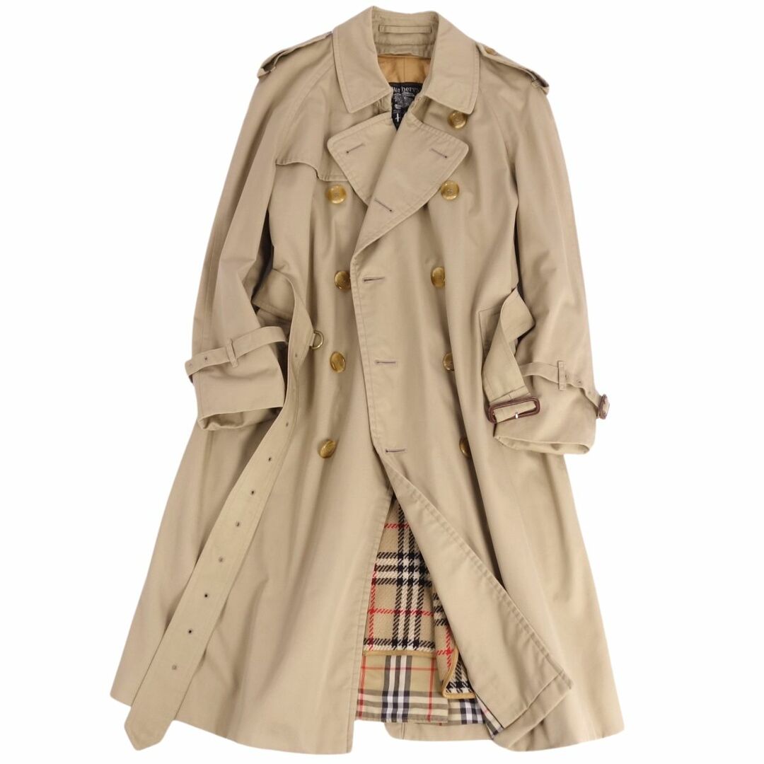 BURBERRY(バーバリー)のVintage バーバリー Burberrys コート トレンチコート 裏チェック ライナー付き 英国製 アウター メンズ 46(S相当) カーキベージュ メンズのジャケット/アウター(トレンチコート)の商品写真