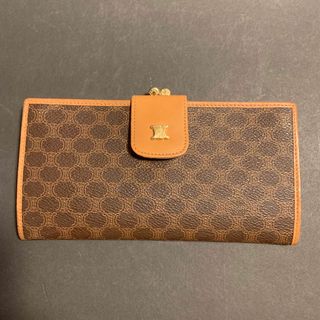 セリーヌ(celine)のCELINE PARIS セリーヌ 二つ折りがま口長財布 マカダム (財布)