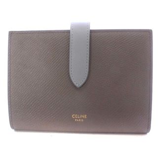 セリーヌ(celine)のセリーヌ ミディアム ストラップウォレット バイカラー グレー 水色(財布)