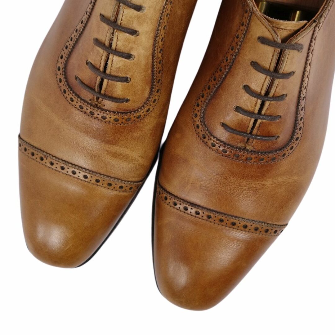 Crockett&Jones(クロケットアンドジョーンズ)のクロケット&ジョーンズ Crockett&Jones レザーシューズ オックスフォードシューズ ALBANY アルバニー クォーターブローグ 革靴 メンズ 7E(25.5cm相当) ブラウン メンズの靴/シューズ(ドレス/ビジネス)の商品写真