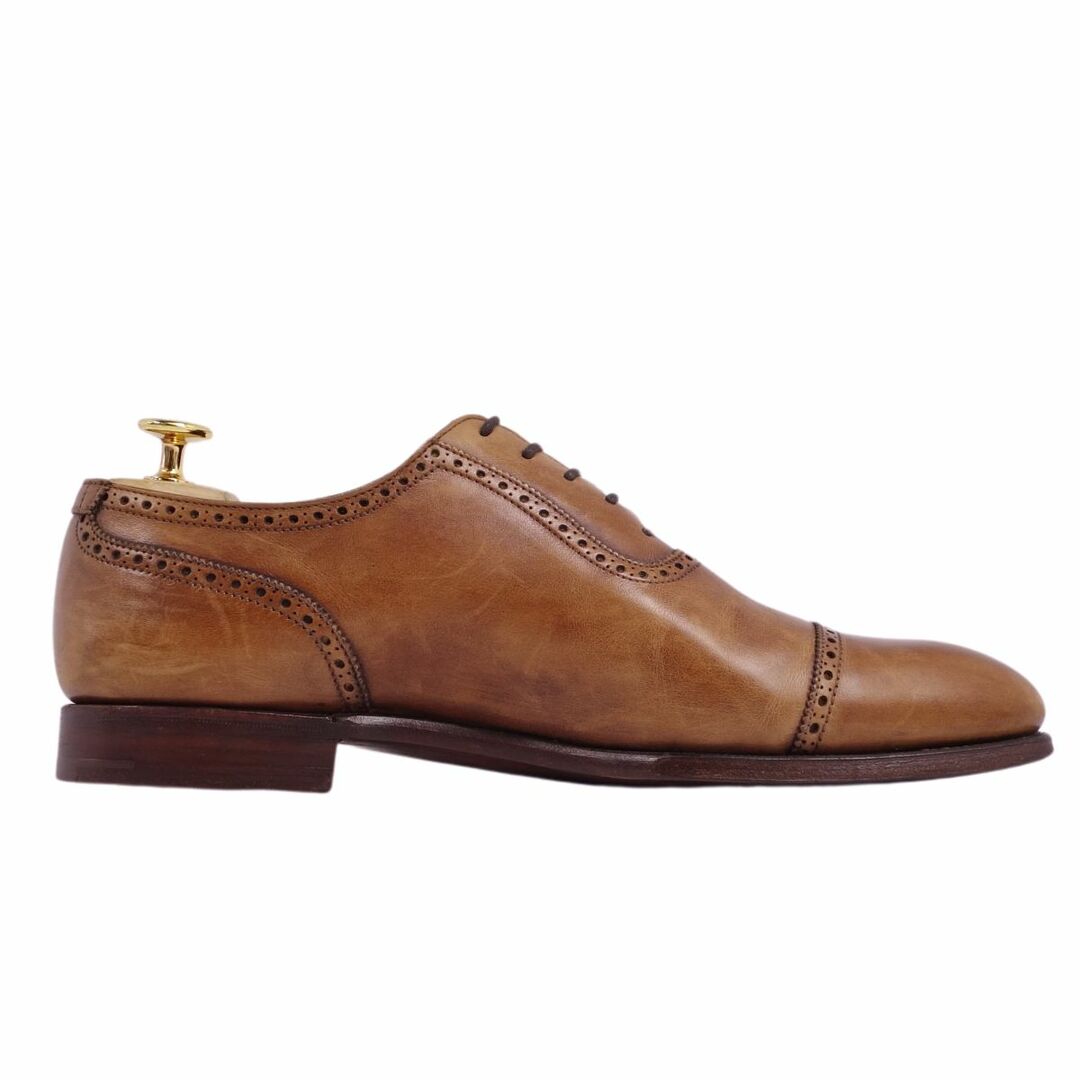 Crockett&Jones(クロケットアンドジョーンズ)のクロケット&ジョーンズ Crockett&Jones レザーシューズ オックスフォードシューズ ALBANY アルバニー クォーターブローグ 革靴 メンズ 7E(25.5cm相当) ブラウン メンズの靴/シューズ(ドレス/ビジネス)の商品写真