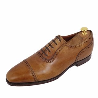 クロケットアンドジョーンズ(Crockett&Jones)のクロケット&ジョーンズ Crockett&Jones レザーシューズ オックスフォードシューズ ALBANY アルバニー クォーターブローグ 革靴 メンズ 7E(25.5cm相当) ブラウン(ドレス/ビジネス)