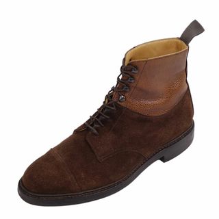 クロケットアンドジョーンズ(Crockett&Jones)のクロケット&ジョーンズ Crockett&Jones ブーツ ショートブーツ KESWICK SHIPS別注 レザー シューズ メンズ 6E(24.5cm相当) ブラウン(ブーツ)