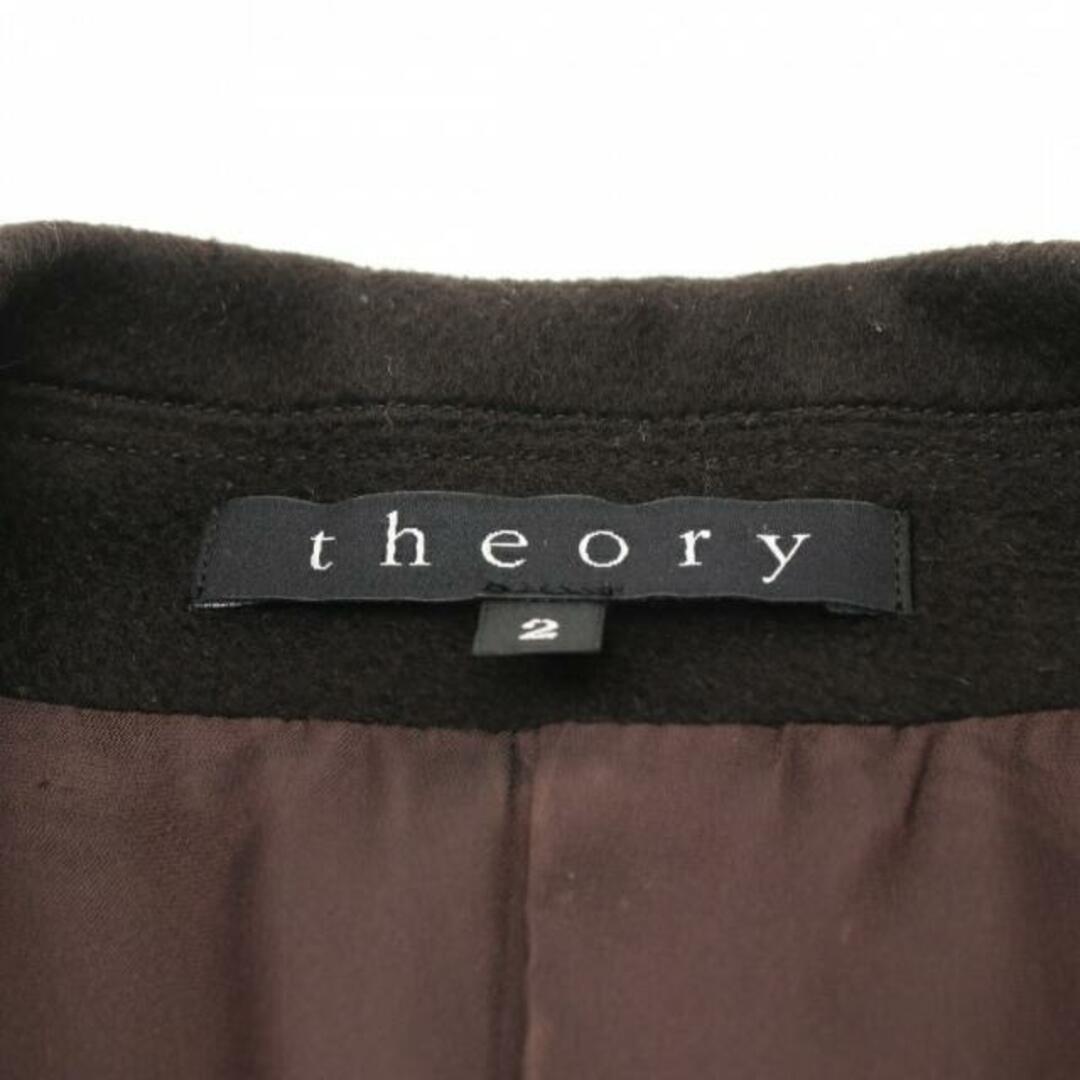 theory(セオリー)の ジャケット カシミヤ ダークブラウン レディースのジャケット/アウター(その他)の商品写真