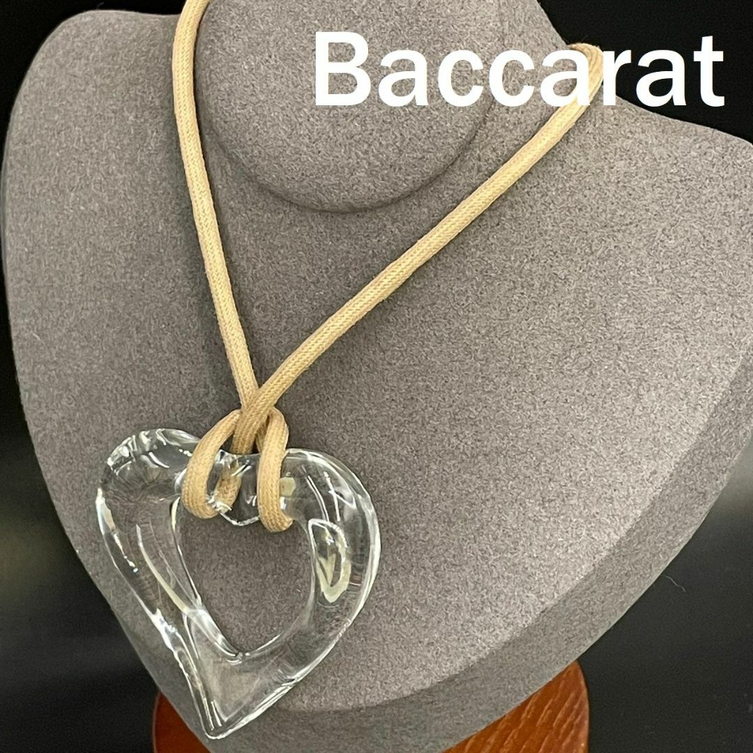 Baccarat - バカラ ネックレス チョーカー ハート クリア クリスタル