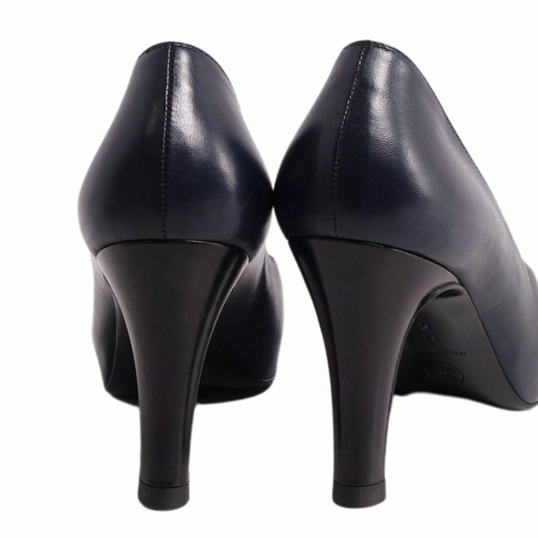 CHANEL(シャネル)の美品 シャネル CHANEL パンプス バイカラー ココマーク レザー ヒール シューズ 靴 レディース イタリア製 34 ネイビー/ブラック レディースの靴/シューズ(ハイヒール/パンプス)の商品写真