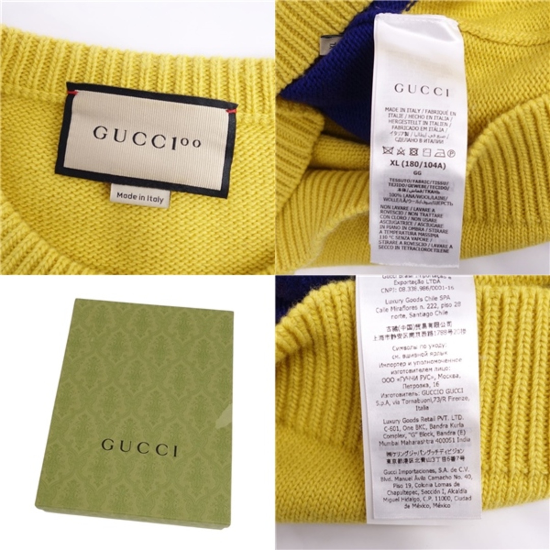 GUCCI - 美品 グッチ GUCCI ニット セーター 21AW 100周年 GUCCI - 美品 グッチ GUCCI ニット セーター 21AW 100周年