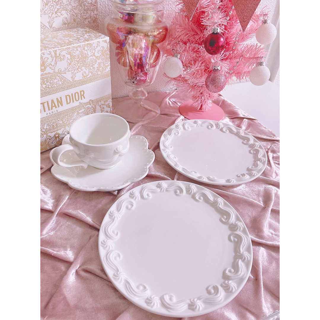 Francfranc(フランフラン)の早い者勝ち♡レア♡ロリータ♡ピンク♡姫系♡いちご♡セット♡食器♡新品♡完売品 インテリア/住まい/日用品のキッチン/食器(食器)の商品写真