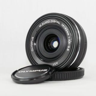 オリンパス(OLYMPUS)のOLYMPUS 電動パンケーキレンズ M.ZUIKO 14-42mm ブラック(レンズ(ズーム))