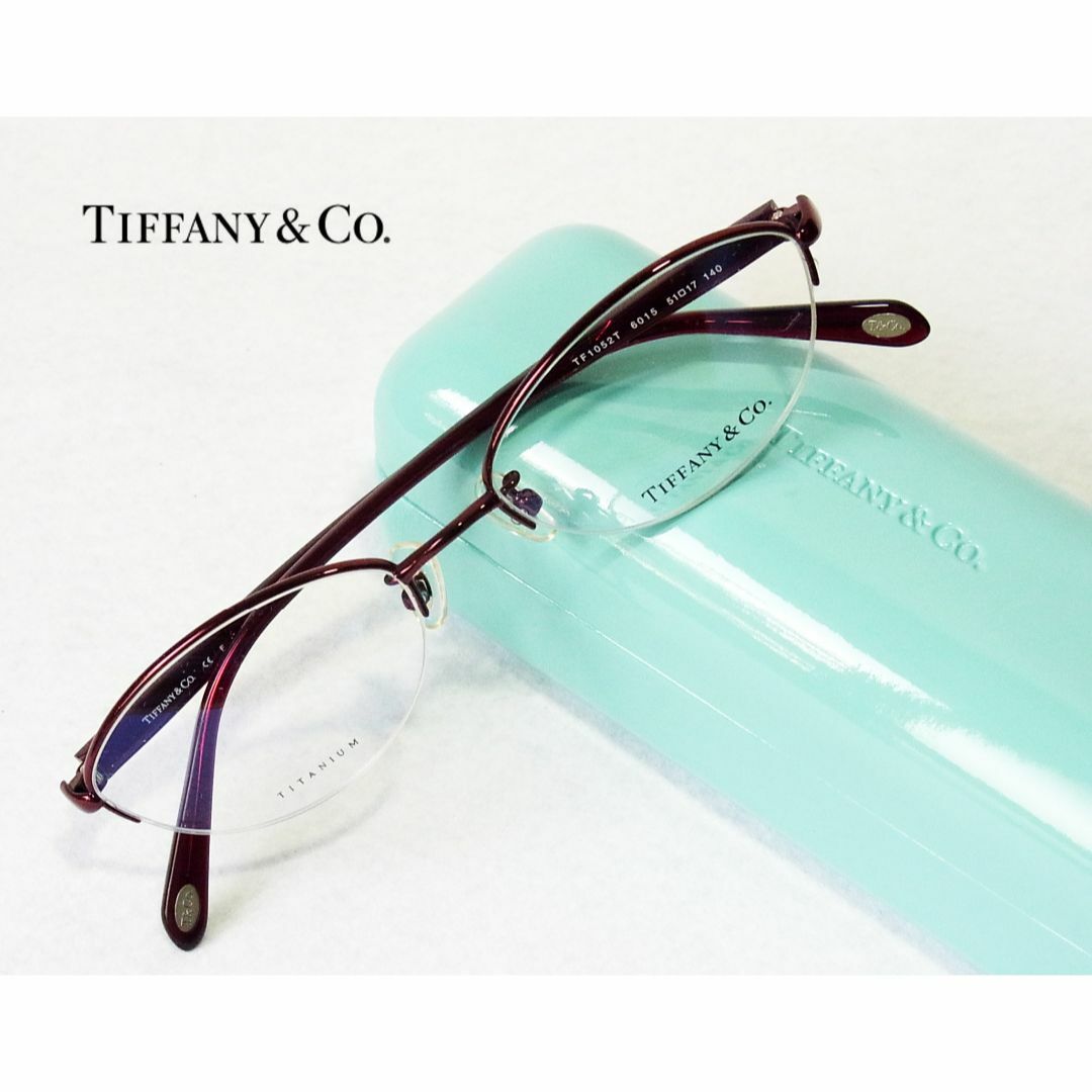 参考66,000円 TIFFANY＆Co レディース メガネ 未使用 日本製51□17-140レンズ高さ