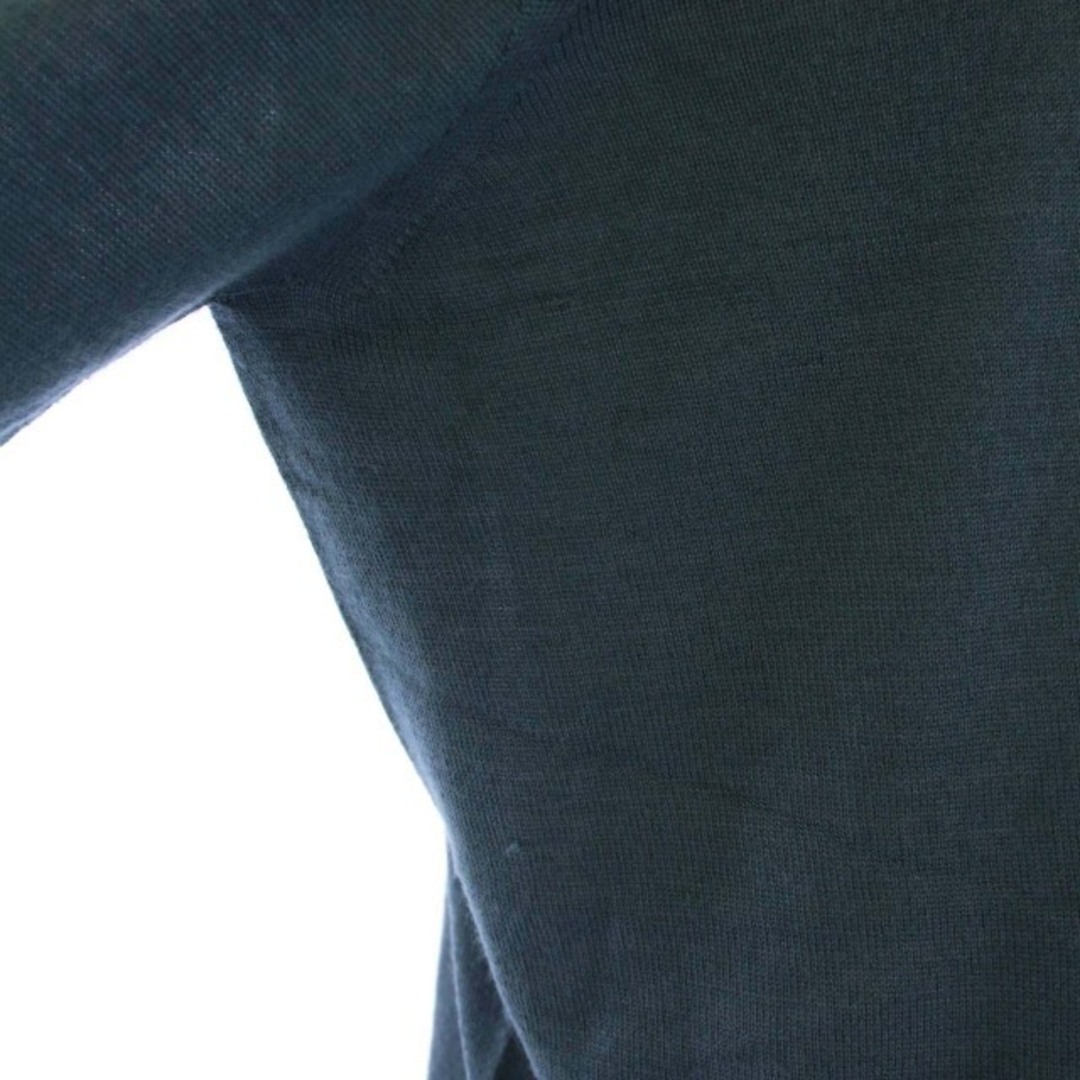 Max Mara(マックスマーラ)のマックスマーラ MAX MARA ニット カットソー Vネック 長袖 S 青緑 レディースのトップス(ニット/セーター)の商品写真