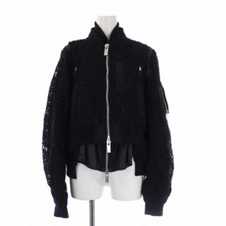 sacai 新品タグ付き10程 MA-1 パネルボンバー パフスリーブドレス