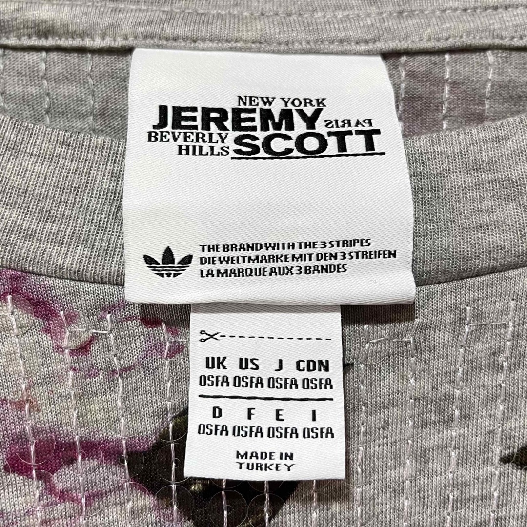 JEREMY SCOTT(ジェレミースコット)のJEREMY SCOTT × adidas 総柄 スパンコール カットソー レディースのトップス(カットソー(長袖/七分))の商品写真