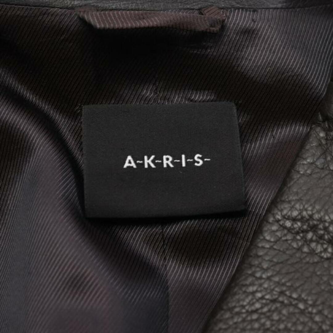 AKRIS(アクリス)の ジャケット レザー ダークブラウン レディースのジャケット/アウター(その他)の商品写真