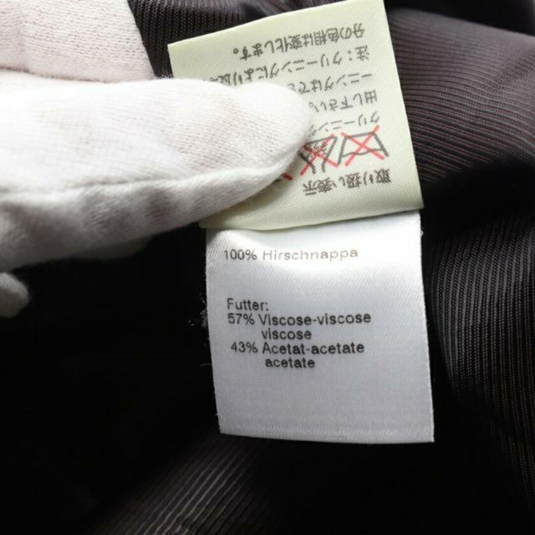 AKRIS(アクリス)の ジャケット レザー ダークブラウン レディースのジャケット/アウター(その他)の商品写真